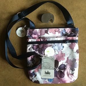 NWT Haiku Revel floral Crossbody bag w RFID pocket